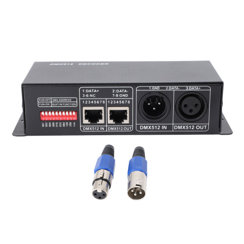 4 Channel DMX512 RGBW Decoder Driver 12-24V LED Stage Light 1