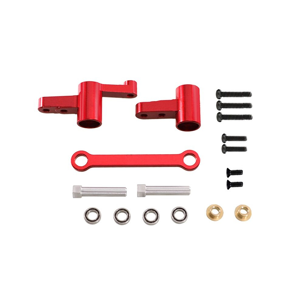 Tauoh Red Steering Assembly Steering Shaft Upgrade Kit For Mjxhyper Go 14209 14210 H14bm 1/14 Rc Car Upgrade Parts