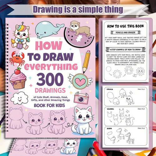 Kids DIY Coloring Book & Bookmarks 2