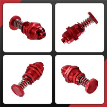2Pcs 35mm Altura Push Butto Hatch Cabin Spring Cover Lock para RC Boat Ship Body Shell Peças de Reposição Vermelho