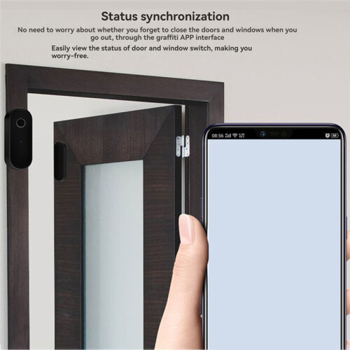 Tuya  Door Sensor  Home Security Window Detector Door Sensor  Handle Window Alarm Contact Sensor 2