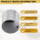 10 St Elgitarrpotentiometer Volym Tonknapp Potentiometerkontrollratt Elgitarr Skruvtyp Knopp 6mm 3