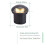 Lampe de Jardin LED Encastrée D'Extérieur, Éclairage Paysager, Éclairage de , Projecteurs,  24 V 7