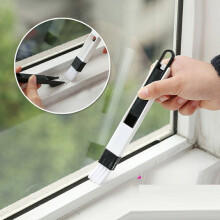 (Black) 5PCS Sliding Track Cleaning Brush for Window Door Gaps