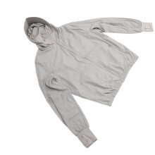 12V Kühlventilator-Jacke für Männer, 3 Geschwindigkeiten, UV-beständig, Grau, Größe XL mit USB-Anschluss