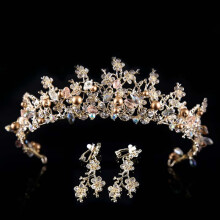 Vintage Pearl Wedding Tiara - Baroque Bridal Crown