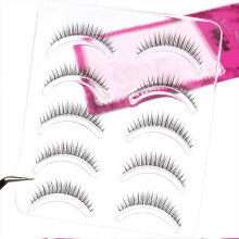 (Cover model-K80 transparent cube) Natural False Eyelashes, Lightweight & All-Day Comfort