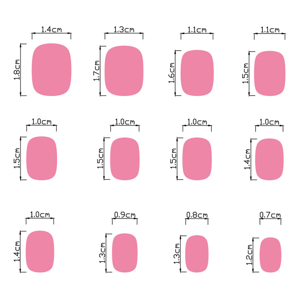 Dachuang Beauty Short Square Fake Nails Diy Manicure Kit
