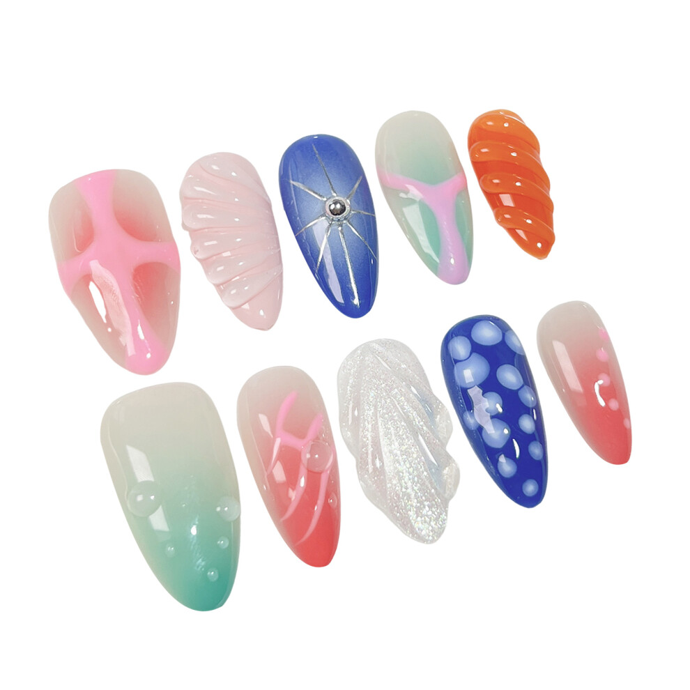 Dachuang Beauty (S) Reusable Ultrathin Dreamy Sea Clear Nail Art