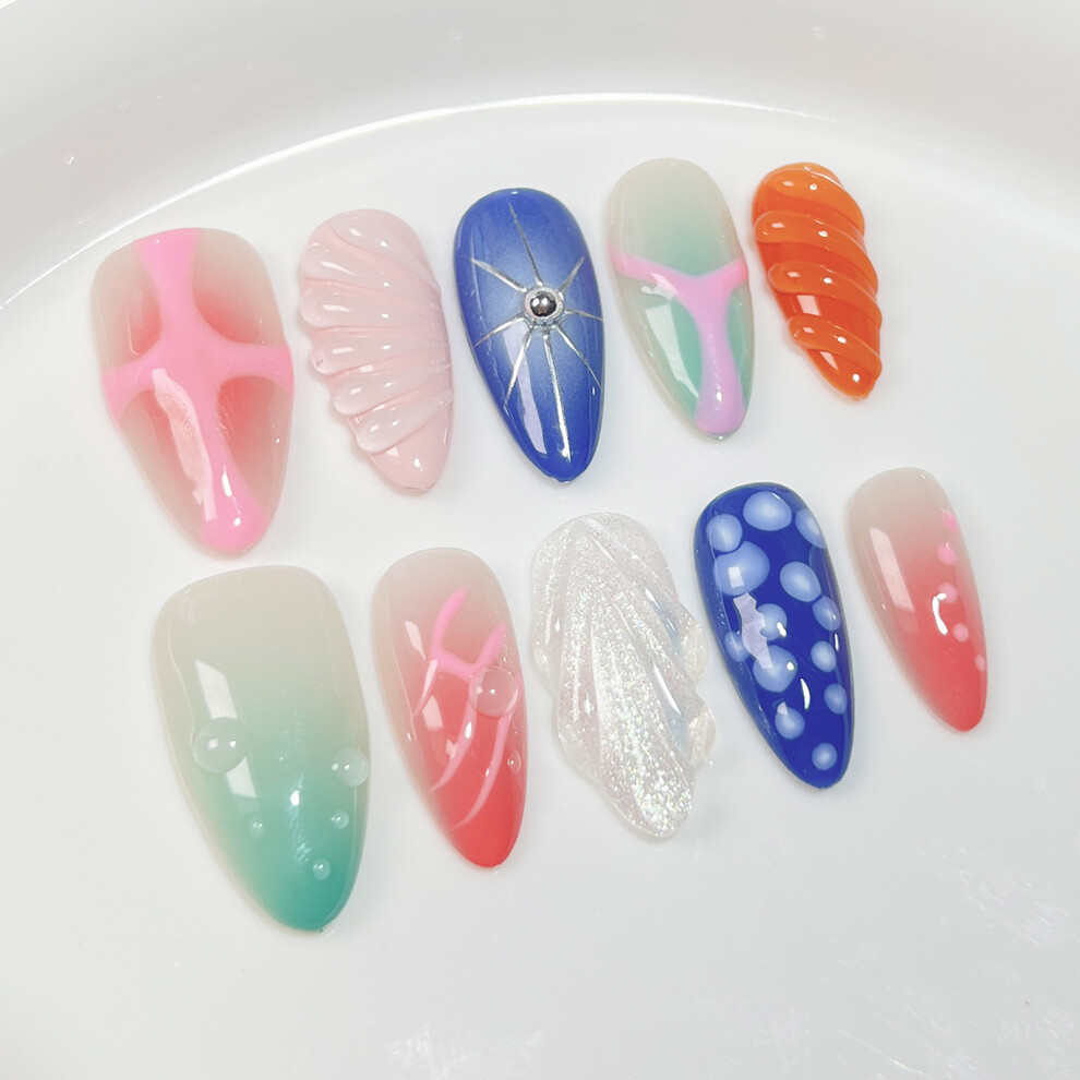 Dachuang Beauty (M) Reusable Ultrathin Dreamy Sea Clear Nail Art
