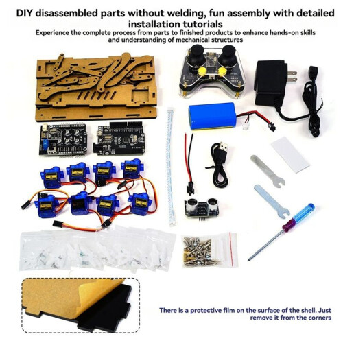 Four-Legged Robot Dog Intelligent Programmable Remote Control Mechanical Dog Electronic Pet DIY Electronic Kit US PLUG 2