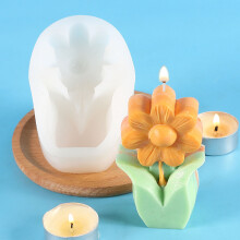 (2550) Epoxy Tulip Mold for DIY Candle & Decor
