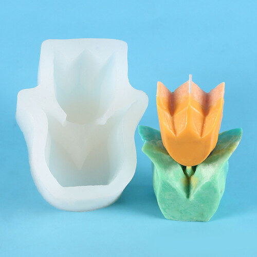 (2548) Epoxy Tulip Mold for DIY Candle Making
