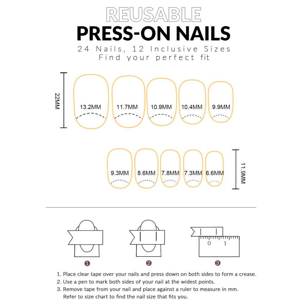 Dachuang Beauty Red 24Pcs Press On Nails For Women