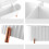 Light Luxury Makeup Desk Organizer Multi Compartments White 280g 7