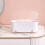 Light Luxury Makeup Desk Organizer Multi Compartments White 280g 5