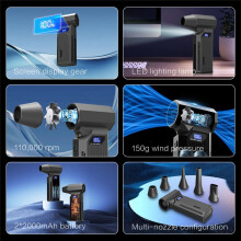 Z2 110,000 rpm Portable Turbine Motor Handheld Violent Turbine High-Speed Turbo Fan Small Fan Ducted Turbine Fan