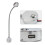 RV Reading Light with USB, Warm White + Red, Aluminum, Touch Control 3