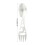 (Silver) Stainless Steel Camping Fork for Hiking Travel 1