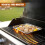GEEZY GEEZY Stainless Steel BBQ Grill Tray Rectangular Metal Basket Cooking Accessories 34cm 7