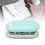 Mini Handheld 3 Hole Puncher, Green, 5 Sheets, 7mm Depth 13