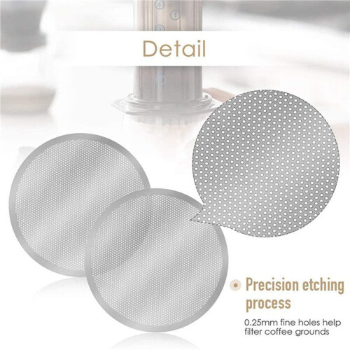 9 Pack Metal Reusable Coffee Filter Mesh for  Coffee Maker Espresso Maker, Silver 2