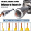 2Pcs Wire Twisting Tool 1/4Inch Hex-Shank Electrical Cable Wire Stripper and Twister Wire Stripping Tool WireNut Twister 6