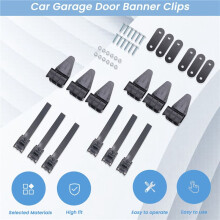 6Set Holiday/Birthday/Anniversary/Advertisement Decoration Garage Door Banner Vinyl Banners Clips