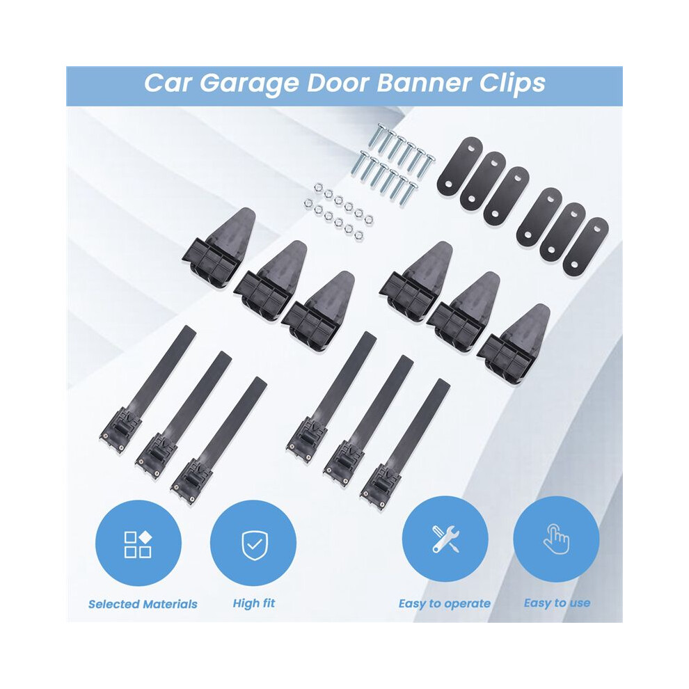 6Set Holiday/Birthday/Anniversary/Advertisement Decoration Garage Door Banner Vinyl Banners Clips 6031271072810