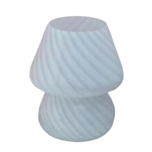 Glass LED Desk Lamp Mushroom Shaped Table Lamp Bedroom Bedside Kids Room Desk Table Lamp Decoration Table Lights Decor A