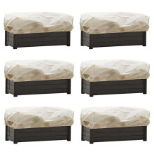 Plant Frost Cover, Rechthoekige Plantenbak Plant Winter Frost Deken met Ritskoord voor Buiten 150 X 40 X 45Cm 6Pack