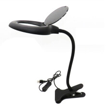 Magnifier Eye-Care Reading Lamp, LED Desk Lamp,Magnifying Lamp for Bedside Work, Workbench