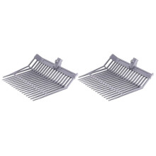 Manure Fork Replacement , Pitchfork , Horse Manure Rake, for Picking  Manure, Stable Waste Removal,Grey,2pcs