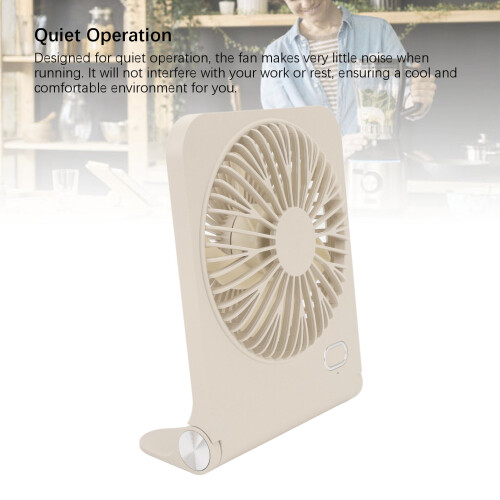 Ventilatore da tavolo USB 2000mAh compatto giallo mini raffreddamento 2
