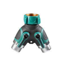 Hose Splitter 2 Way 3/4 Inch Faucet Y Connector with Shut Off Valve,Garden Hose Splitter B
