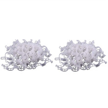 200PCS Plant Support Garden Clips Tomato Clips Supports/Connects Plants/Twine/Vines Trellis/Cages Plant Vine White
