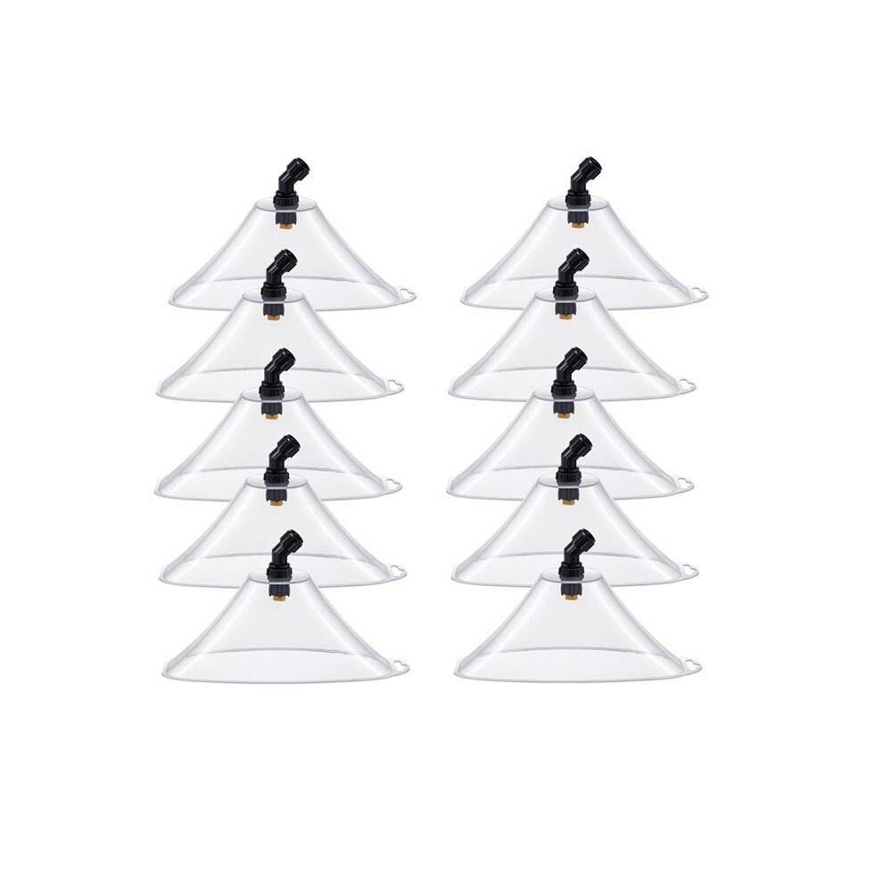 10 Pcs Drift Guard With Flat Sprayer Nozzle Spray Shield For Most Sprayer From Drifting, Suitable For Farm Garden Lawn 4712087796238