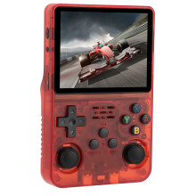 Wine Red Handheld Game Console 3.5" IPS 640x480 Dual Joysticks 3200mAh