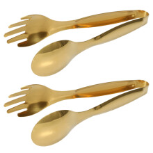 2X Pinces Alimentaires en Acier Inoxydable Ustensiles de Cuisine Buffet Outils de Cuisson Clips de Barbecue Pain Steak Steak