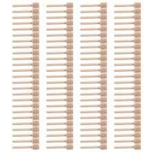 Confezione da 100 pezzi di bastoncini di legno di dipper da 3 pollici, confezionati singolarmente, server per erogatore di in vasetto