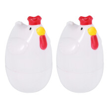 2X KüKenföRmig 1 Gekochtes Ei Dampfgarer Dampfgarer Stoessel Mikrowelle Eierkocher Kochutensilien Kuechenhelfer