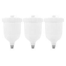 3X Spray Pots de Rechange Pots Gun 600ML pour Devilbiss / TEKNA Pro Pri FLG Nouveau