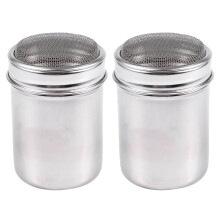 2X I Contenitori di Tipo Tubo in Acciaio Inossidabile in Acciaio Inox Spolverizzano Il Vaso di Spezie in Acqua