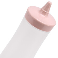 2X Squeeze Bottle Gravy Boat Plastic Sauce Vinegar Oil Ketchup Gravy Cruet Condiment Dispenser + Transparent