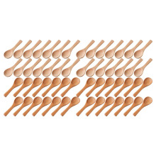 Petites CuillèRes En Bois CuillèRes Une Dégustation Condiments CuillèRes Une Sel pour Cuisine Cuisson Assaisonnement Huile Café Thé Sucre 60