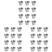36 Pack Edelstahl Gewürz Saucen Becher, HandelsüBliche Dip Soßen Becher, Ramekin Gewürz Becher Portions Becher