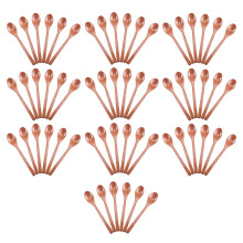 Wooden Spoons, 60 Pieces Wood Soup Spoons for Eating Mixing Stirring, Long Handle Spoon Kitchen Utensil