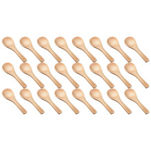 60 Pièces Petites CuillèRes en Bois Nature CuillèRes en Bois de DéGustation Condiments à Sel pour Cuisine Assaisonnement Huile Café Thé Sucre
