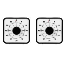 2X Timer Visione 60 Minuti Cronometro Posteriore Supporto per Il Conto Alla Rovescia Orologio Da Cucina Timer Cottura per Aule O Riunioni