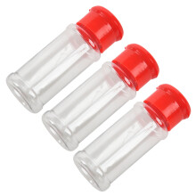 36 Pcs Plastic Spice Salt Pepper Shakers Seasoning Jar Can Barbecue Condiment Jar Bottles Cruet Container Box(Red)